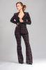 Costum 2 piese Ramona cambrat cu pantaloni evazati cu talie inalta