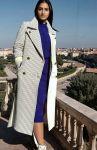 Palton Romanita 3, lina virgina, purple color mix